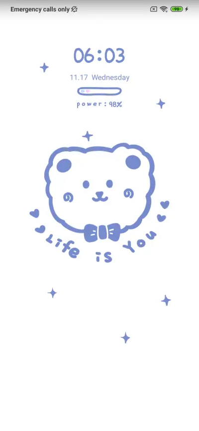 Blue sticky bear