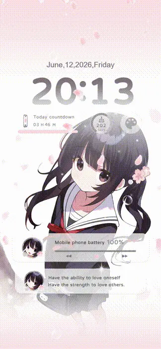Spring girl THEME for Xiaomi MIUI HyperOS