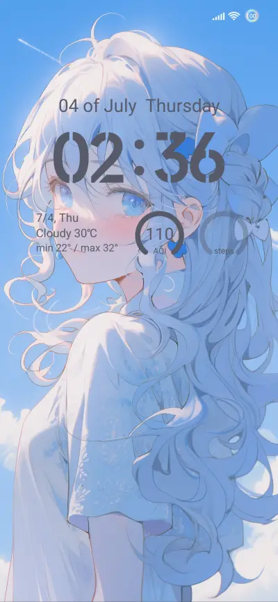 Cute Blue - Screenshot 1