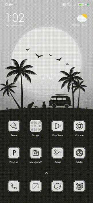 silhoutte THEME for Xiaomi MIUI HyperOS