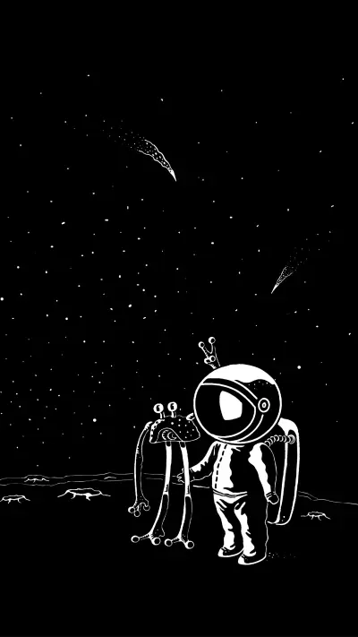 Cute astronaut illustration - Screenshot 1
