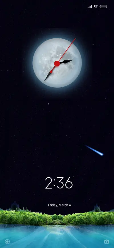 Moon clock THEME for Xiaomi MIUI HyperOS