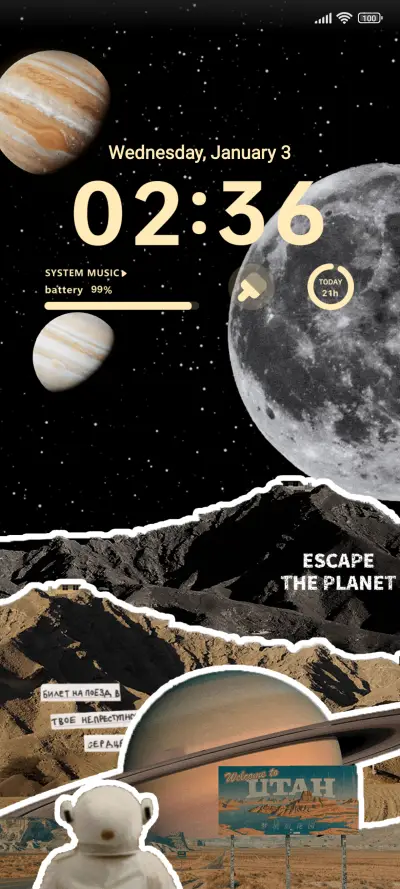 Dream Planet THEME for Xiaomi MIUI HyperOS
