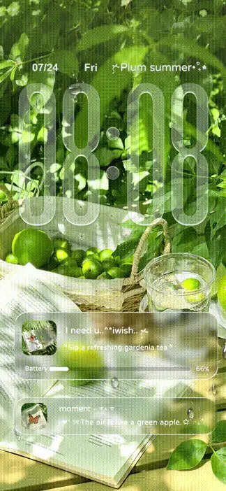 Mint Summer THEME for Xiaomi MIUI HyperOS