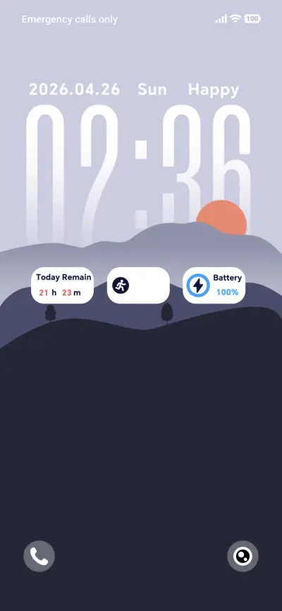 Tiered Sunset THEME for Xiaomi MIUI HyperOS