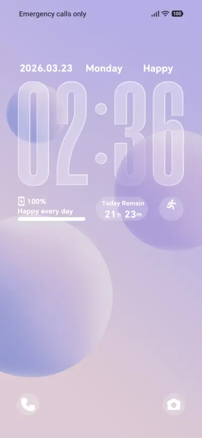 Lilac Mist Dawn THEME for Xiaomi MIUI HyperOS