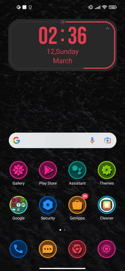 oranj clock - Screenshot 2