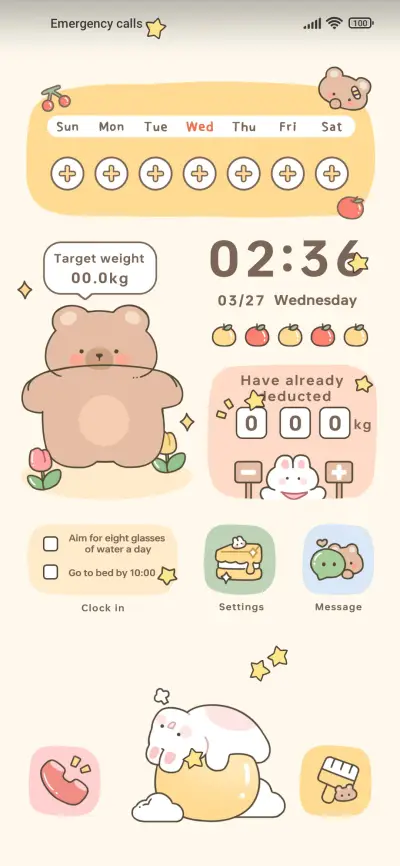 Bear rabbit diary - Screenshot 1