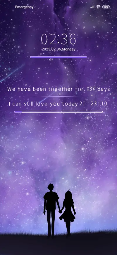 Starry night love - Screenshot 2