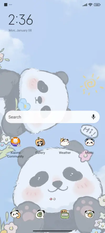 panda in spring - Screenshot 2