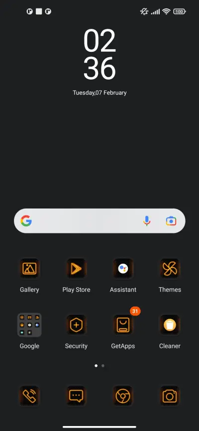 Glow clock - Screenshot 2