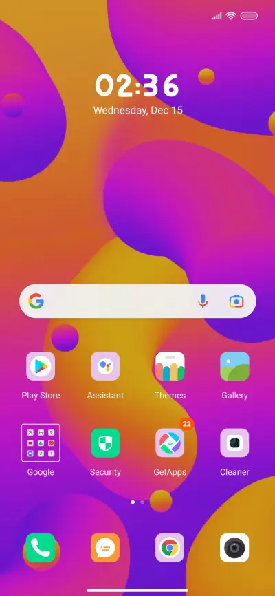 Fluid gradientOS - Screenshot 2