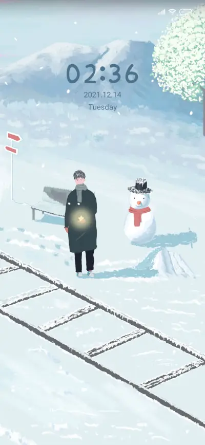 Winter snow scene - Screenshot 1