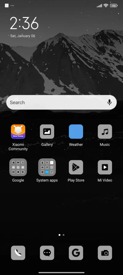 Mountains black - Screenshot 2