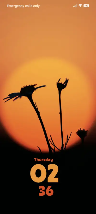 Vibrant Sunset THEME for Xiaomi MIUI HyperOS