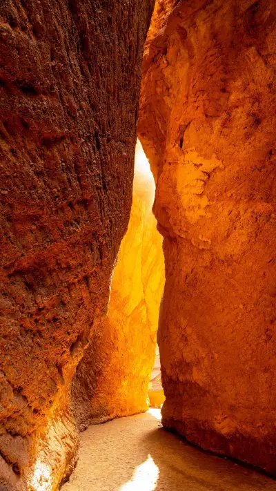 Mysterious red cliff