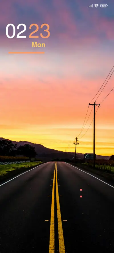 Road Sunset