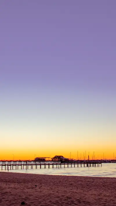 Purple Sky sunset over the Fairhope Pier