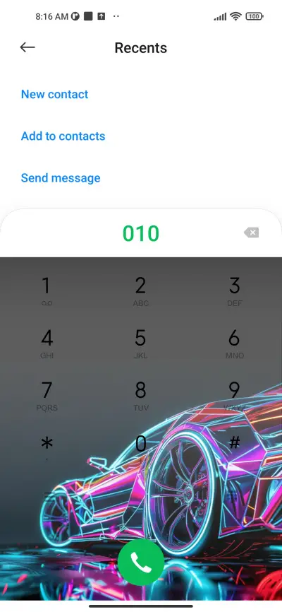 Neon sports car - Screenshot 4