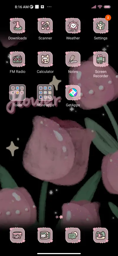 Pink Black Flower - Screenshot 4