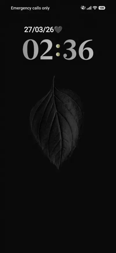 Black Leaf THEME for Xiaomi MIUI HyperOS