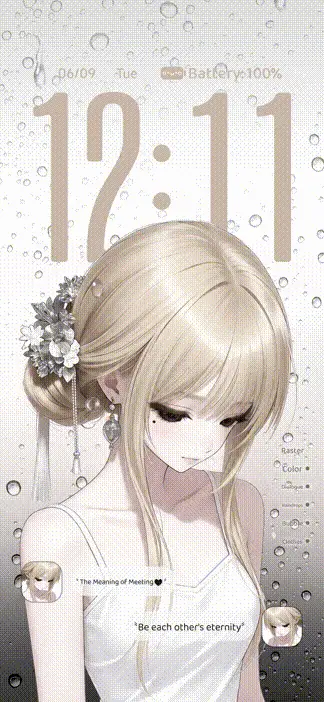 Rainy Season Girl THEME for Xiaomi MIUI HyperOS