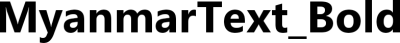 MyanmarText_Bold
