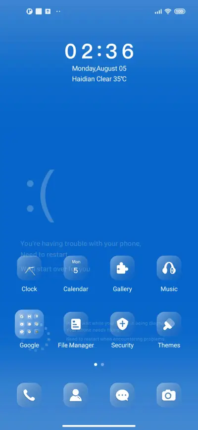 Blue screen - Screenshot 2