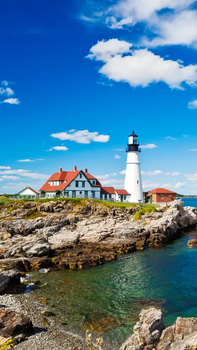 Portland head lighthouse in maine