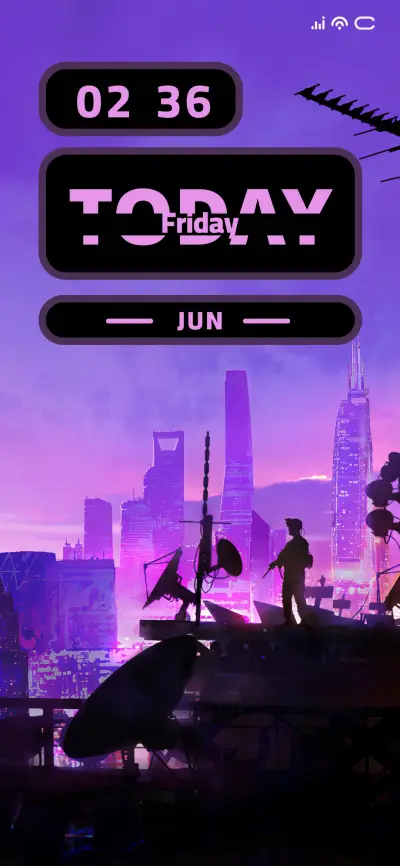 Neon Town - Screenshot 1