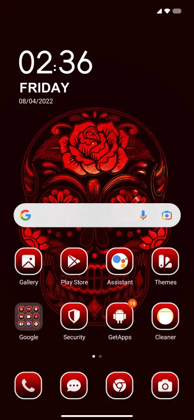 Neon Rose Skull - Screenshot 2