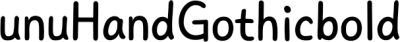 unuHandGothicbold