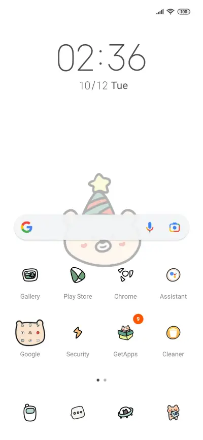 Widget Happy Bear - Screenshot 2