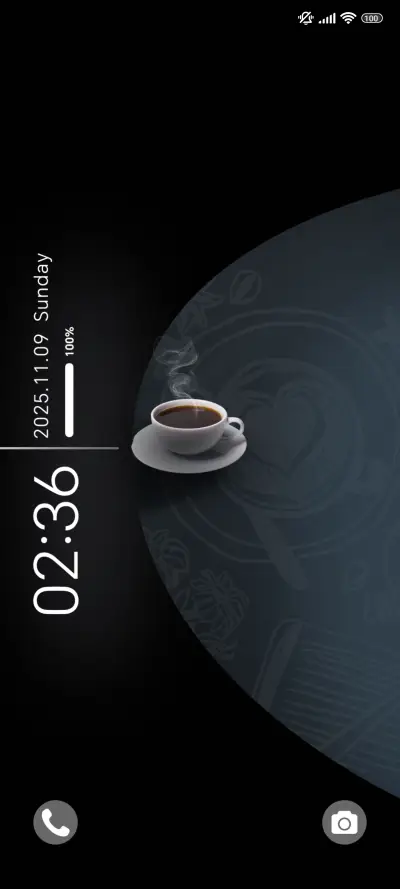 Dark Coffee Aroma THEME for Xiaomi MIUI HyperOS