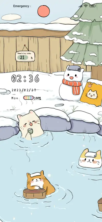 Hot spring cat - Screenshot 2