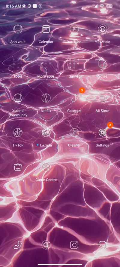 Pink water waves - Screenshot 3