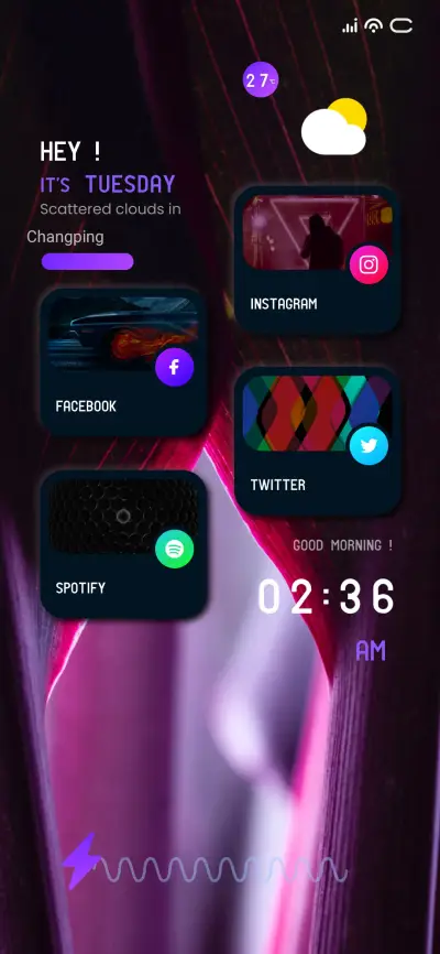 Purple THEME for Xiaomi MIUI HyperOS