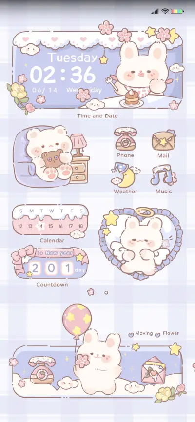 Purple rabbit bear - Screenshot 1