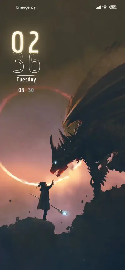 Dragon in fire - Screenshot 1