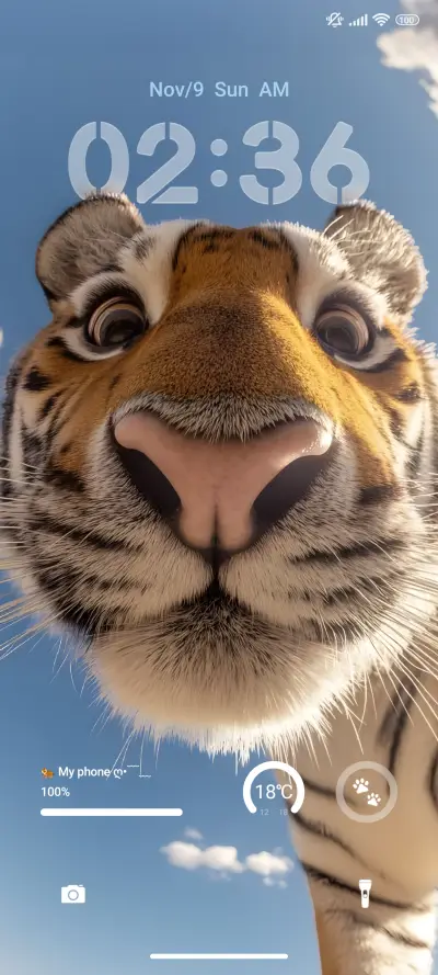 Tiger 3D THEME for Xiaomi MIUI HyperOS