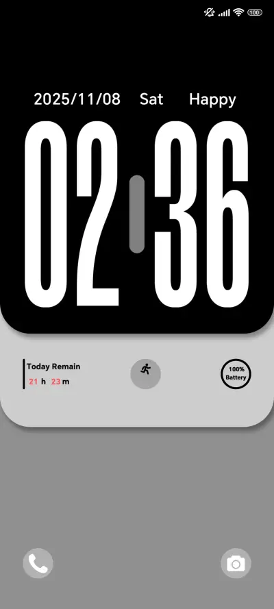 Monochrome Time THEME for Xiaomi MIUI HyperOS