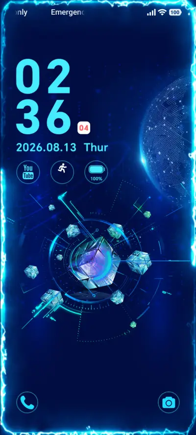 Dark Blue Core THEME for Xiaomi MIUI HyperOS