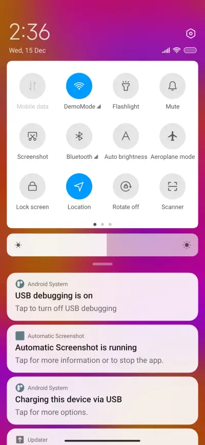 Fluid gradientOS - Screenshot 5