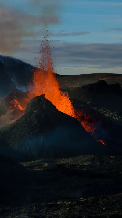 Beauty of Icelandic volcanoes