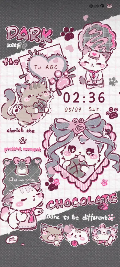 Black Powder Cat THEME for Xiaomi MIUI HyperOS