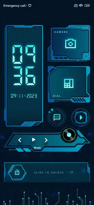 HoloTech THEME for Xiaomi MIUI HyperOS
