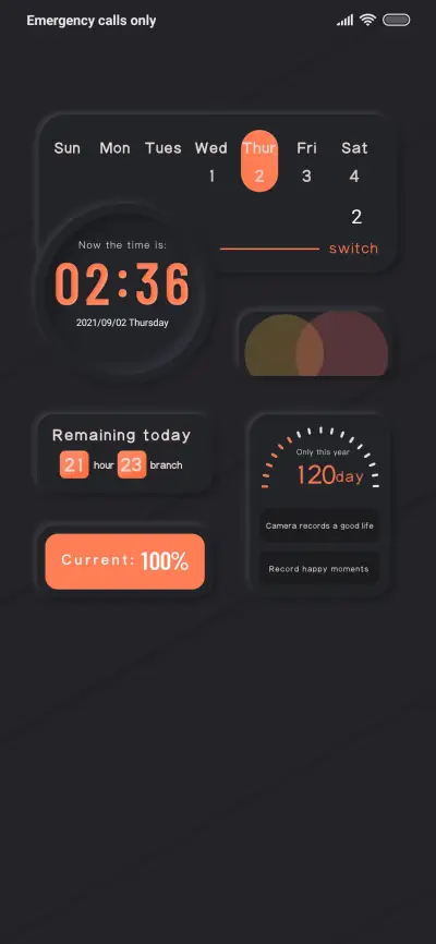 Orange heart THEME for Xiaomi MIUI HyperOS