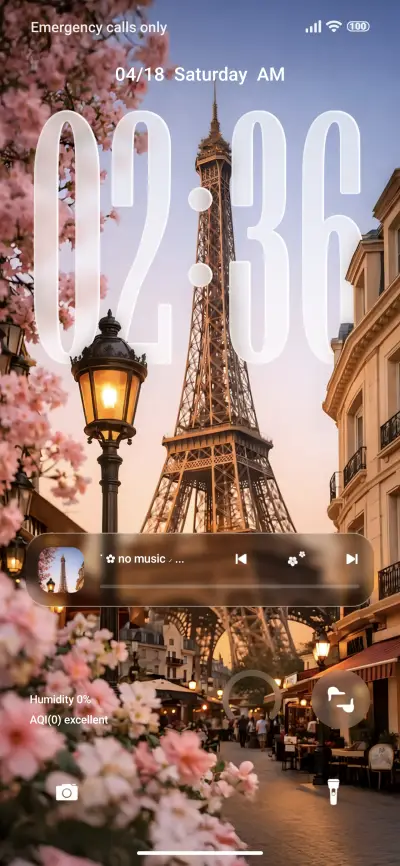 The Eiffel Tower THEME for Xiaomi MIUI HyperOS