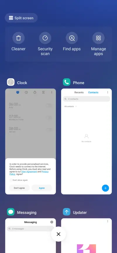 Glass clock - Screenshot 4