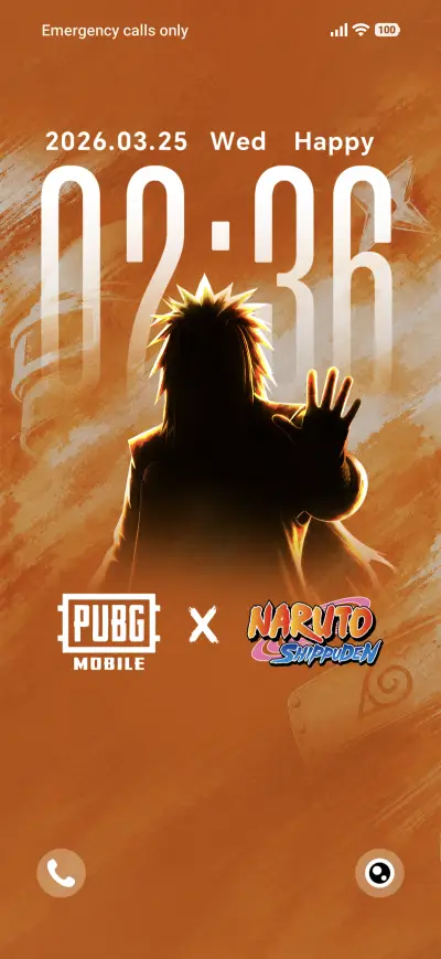 PUBG Orange Shade THEME for Xiaomi MIUI HyperOS